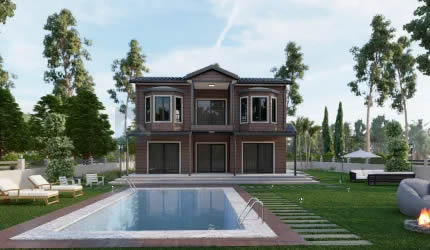 160m² Çift Katlı Prefabrik Villa