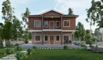 166m² Çift Katlı Prefabrik Villa