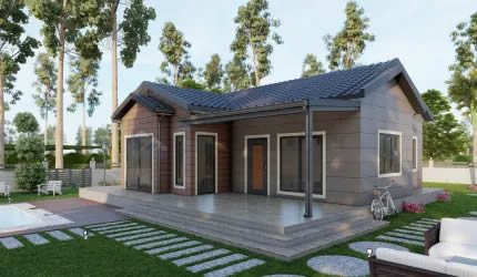 98m² Tek Katlı Prefabrik Villa